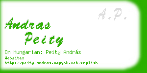 andras peity business card